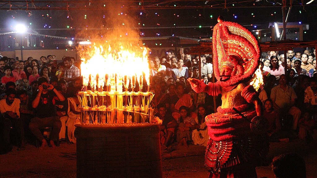 Kathivanoor Veeran Theyyam at Mambalam, Kannur